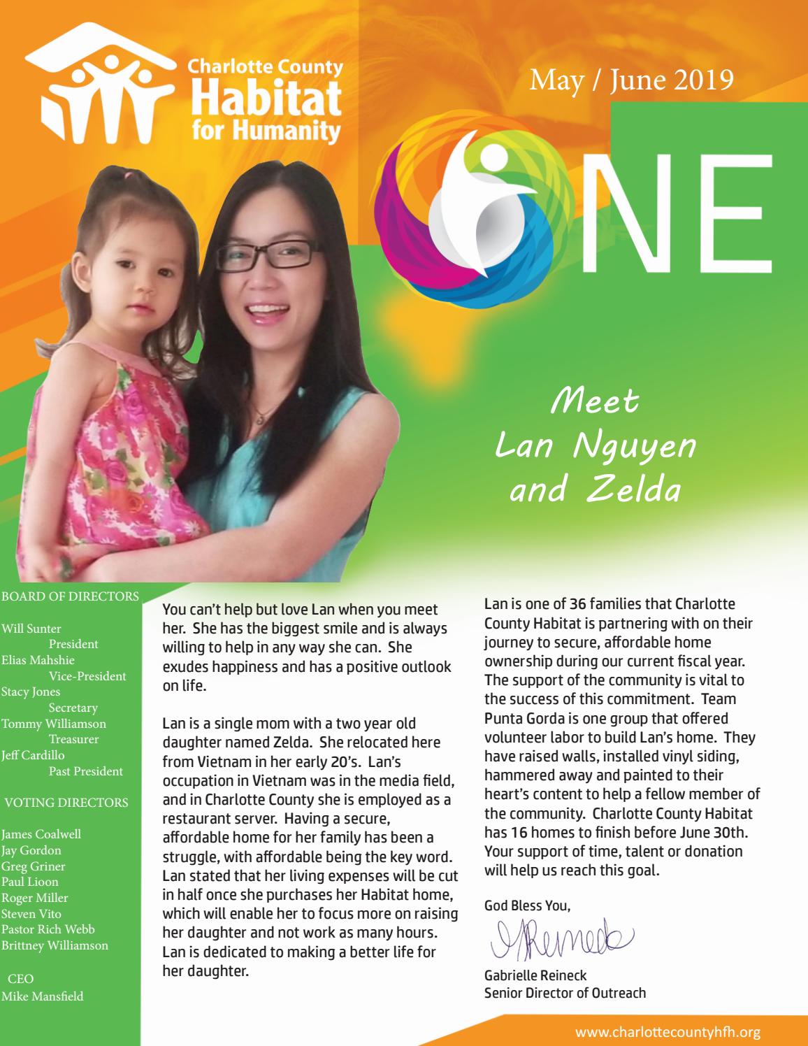 Charlotte County Habitat May / June Newsletter by Charlotte County