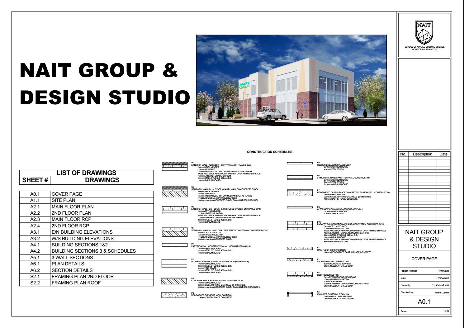 Revit commercial steel project NAIT GROUP & DESIGN STUDIO by Yu Kyong