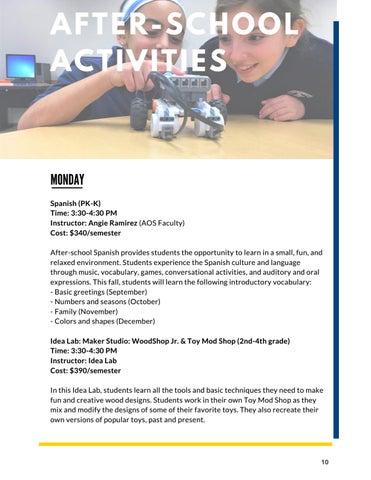 AOS Extended Day Fall 2019 Program Offerings 第 13 页
