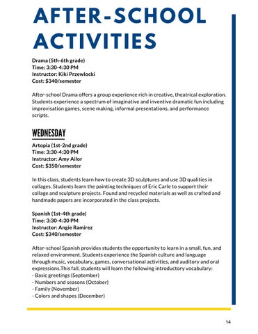 AOS Extended Day Fall 2019 Program Offerings 第 17 页