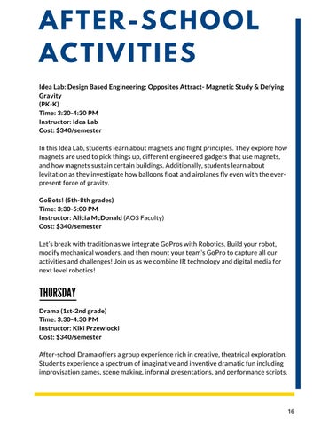 AOS Extended Day Fall 2019 Program Offerings 第 19 页