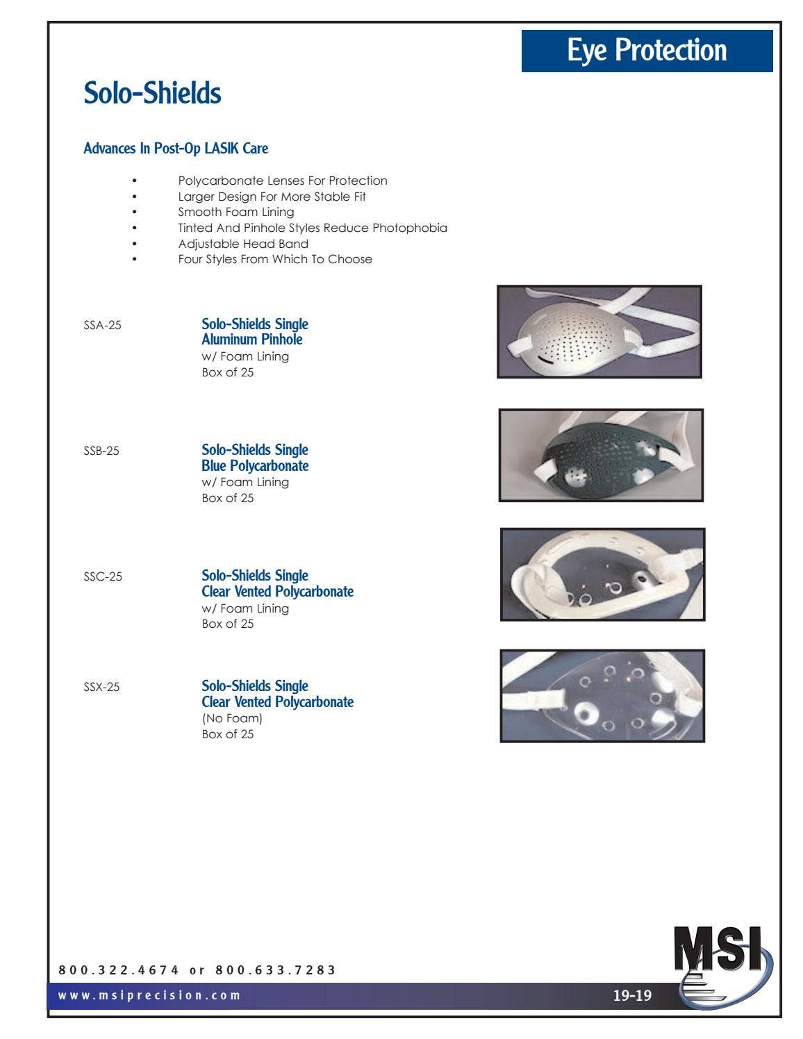 MSI Precision Ophthalmology Catalog by MSI Precision Instruments Issuu