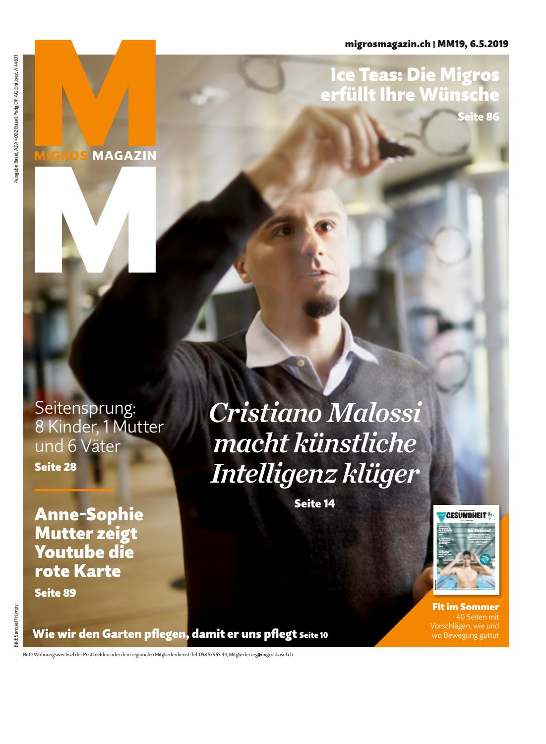 Migros Magazin 19 2019 D Bl By Genossenschafts Bund Issuu 