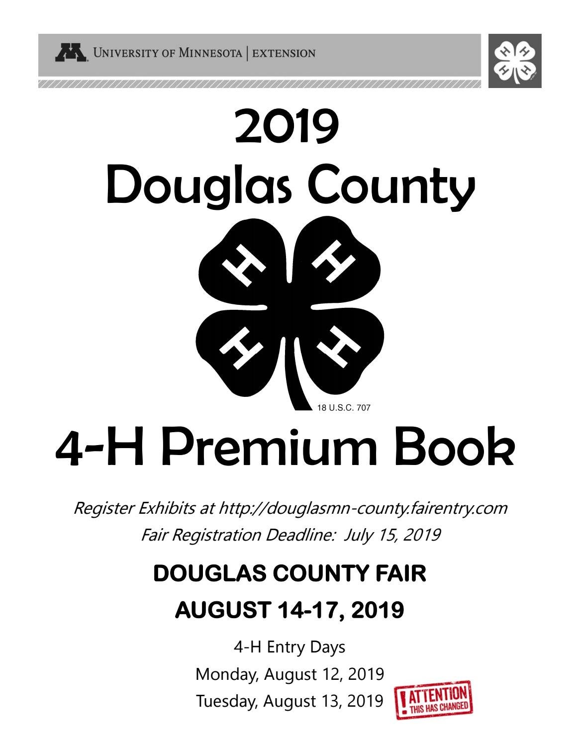 2019 Douglas County Fair 4 H Premium Book By Kevin Brezina Issuu