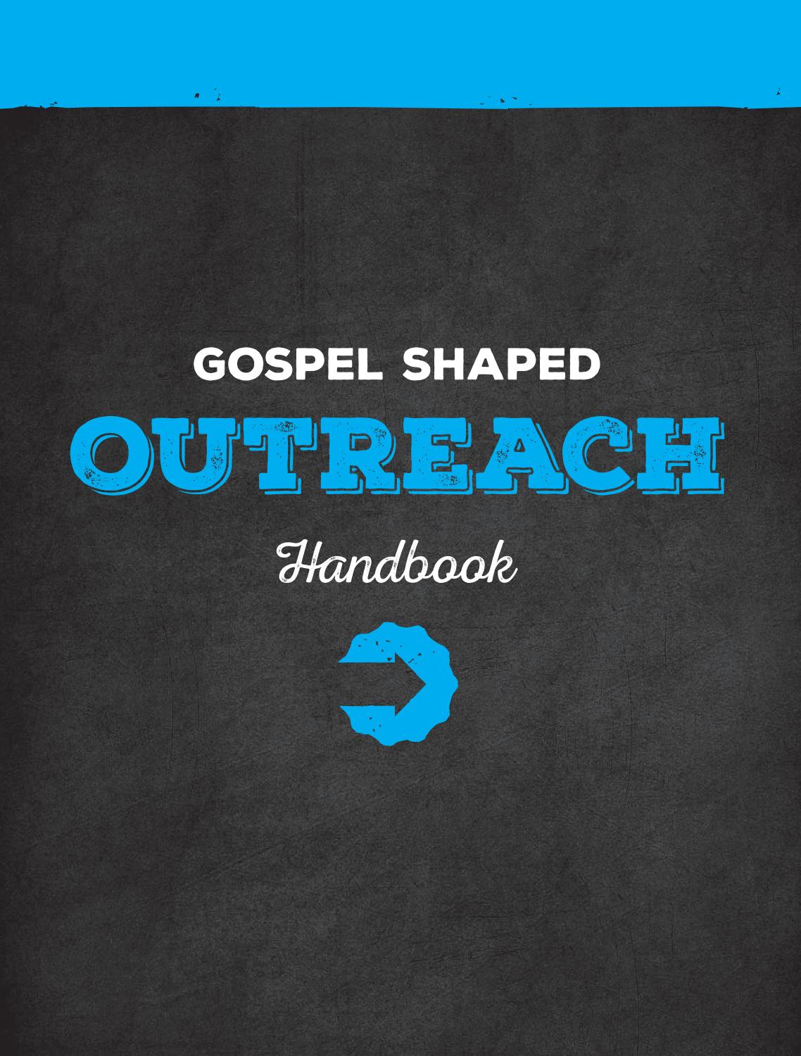 Look Inside: b'Gospel Shaped Outreach Handbook' by The Good Book ...