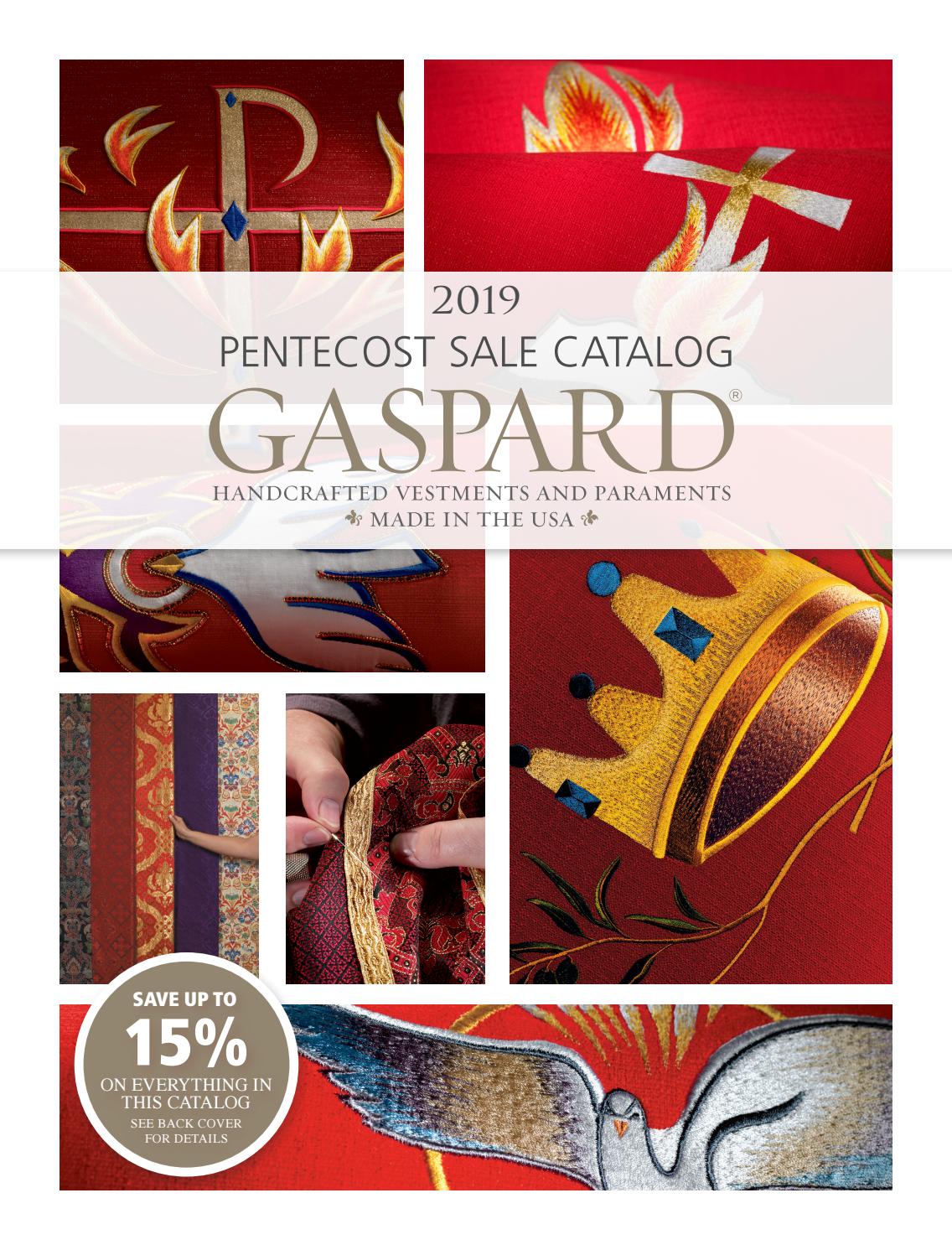 2019 Pentecost Sale Catalog by GASPARD, INC. Issuu