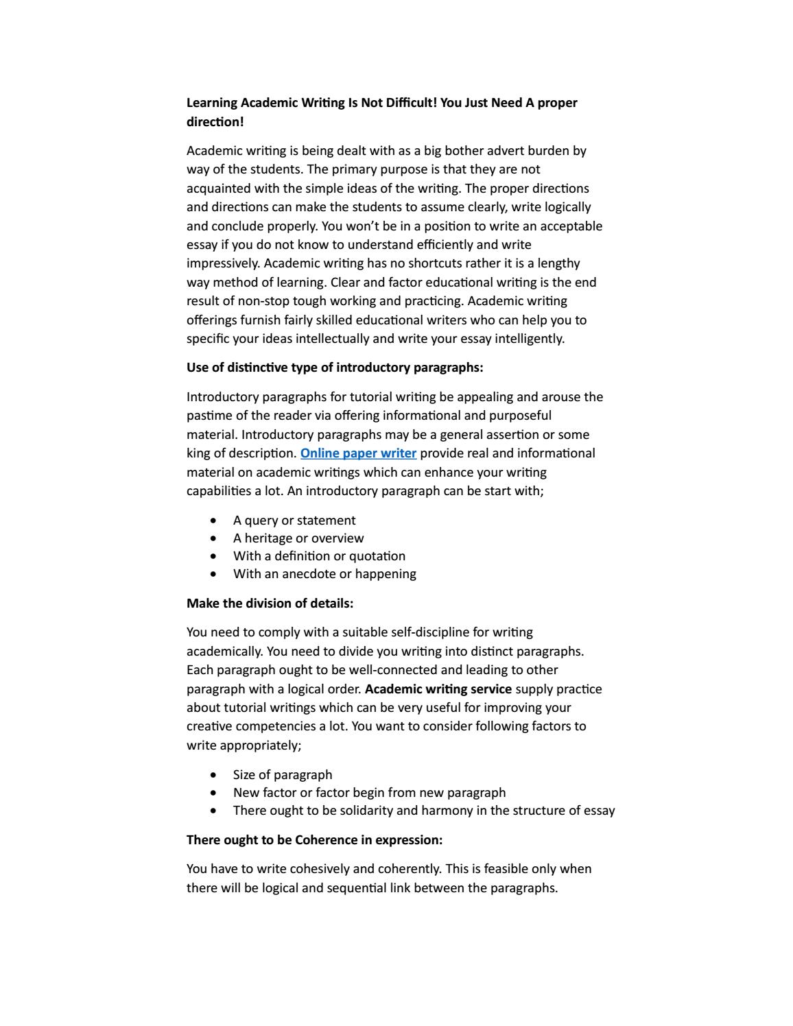 learning academic writing is not difficult you just need a proper learning academic writing is not difficult you just need a proper direction by elenasmith issuu