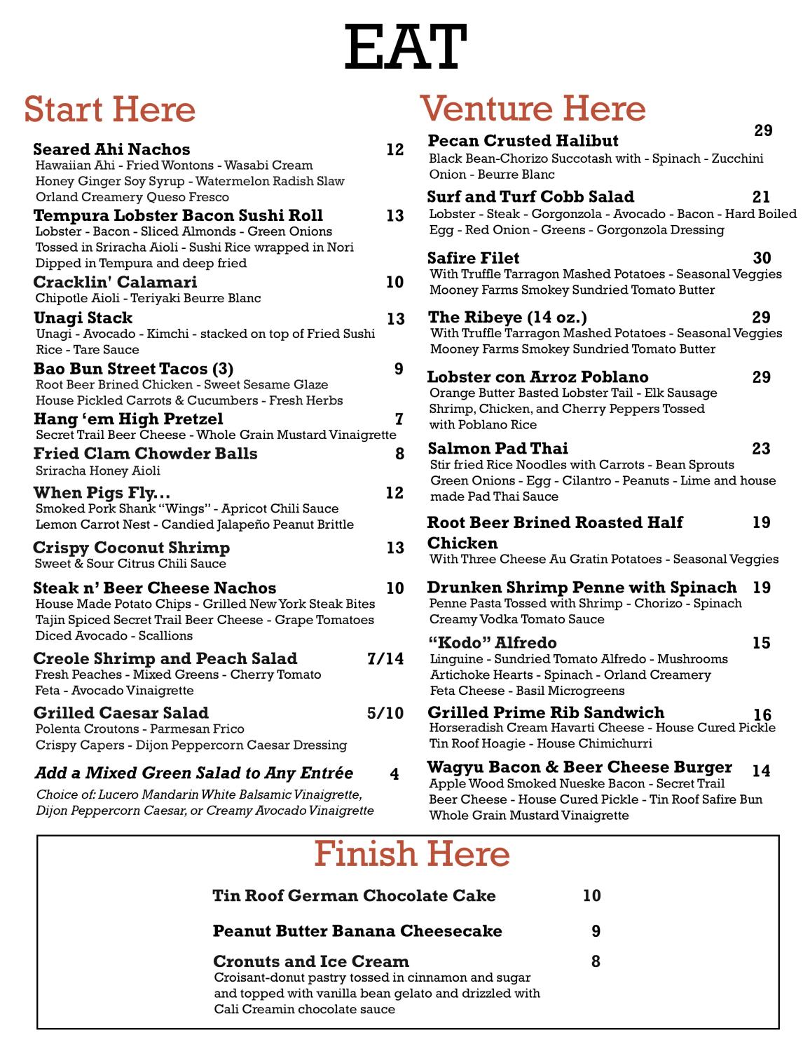 Safire Bar Menu by Gold Country Casino & Hotel Issuu