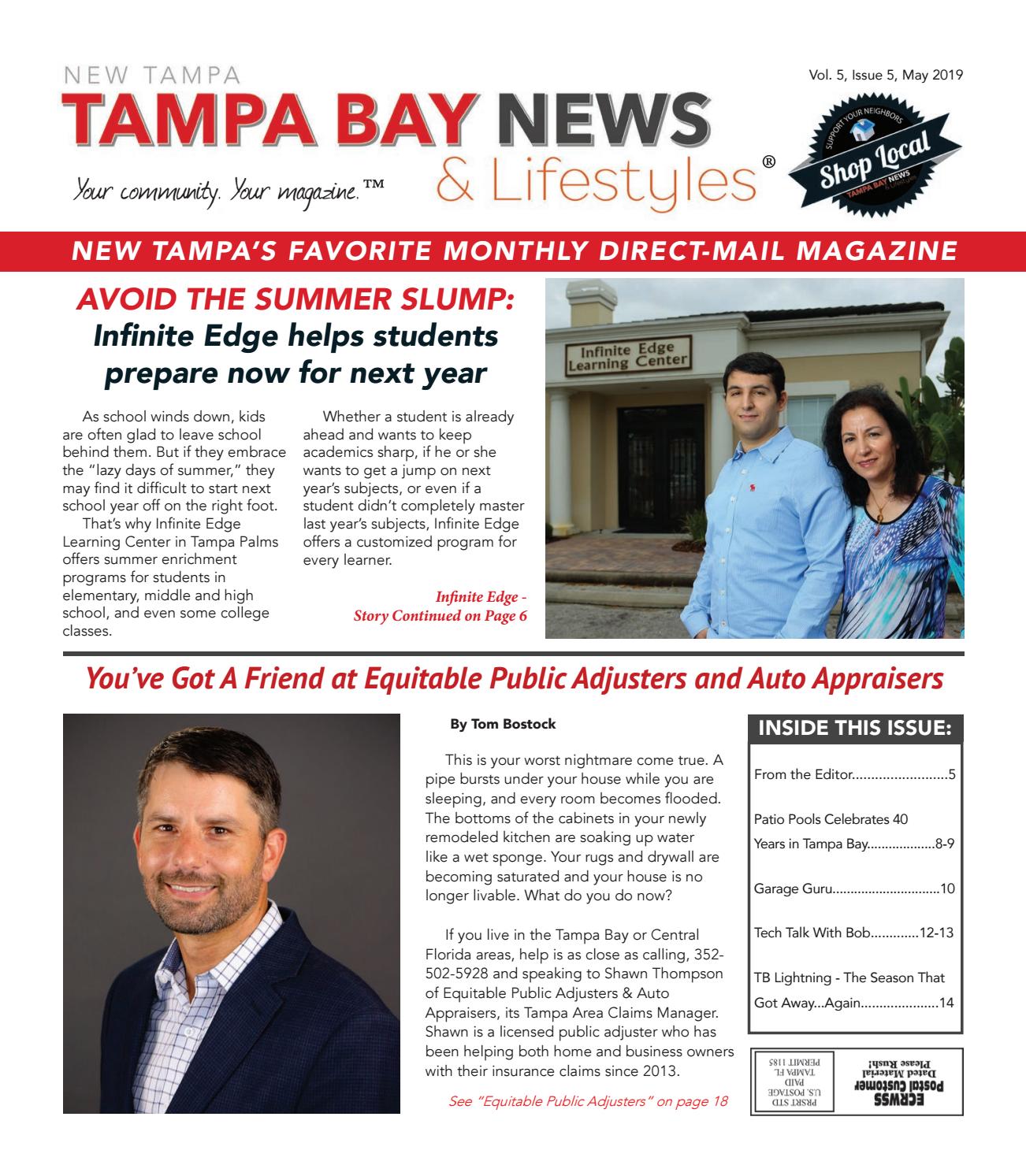 Tampa Bay News and Lifestyles New Tampa, Vol. 5, Issue 5, May 2019