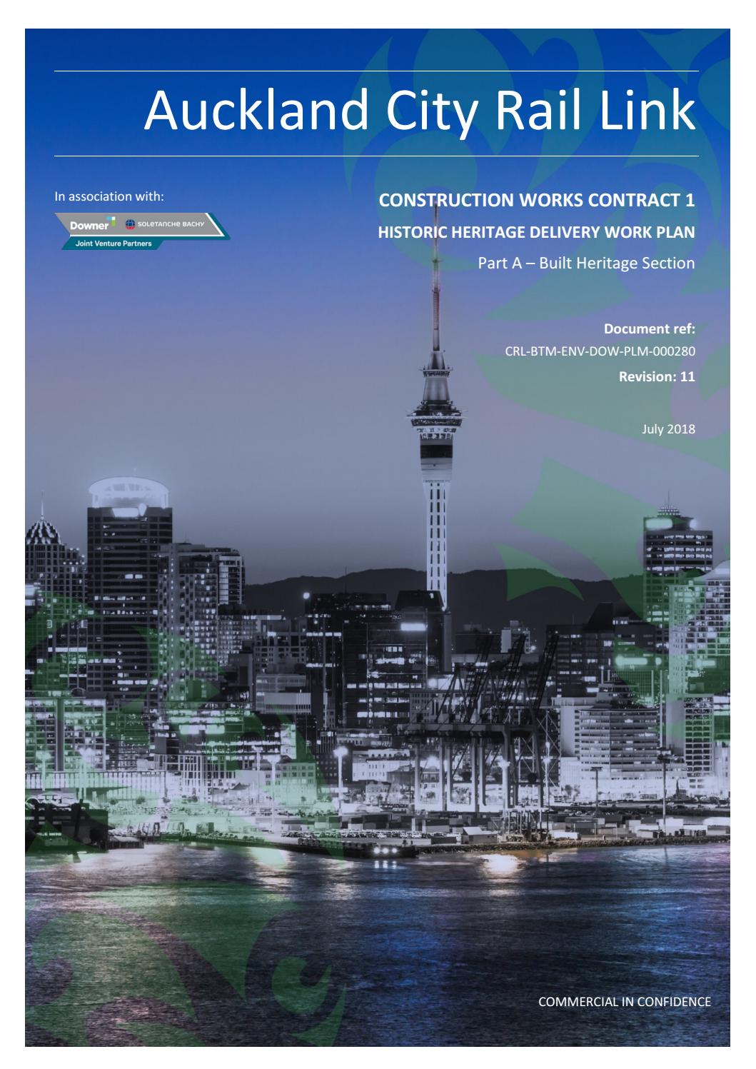 Historic Heritage Delivery Work Plan Part A Built Heritage By City