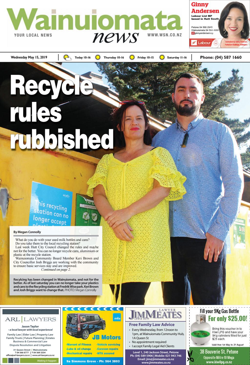 15 May 2019 Wainuiomata News by WELLINGTON SUBURBAN NEWSPAPERS Issuu