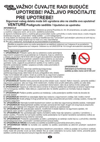 VENTURE Manual Instruction 2019 第 22 页