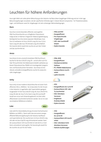 Aura Light 灯饰目录 · Brighter 灯饰 Leuchten 第 11 页