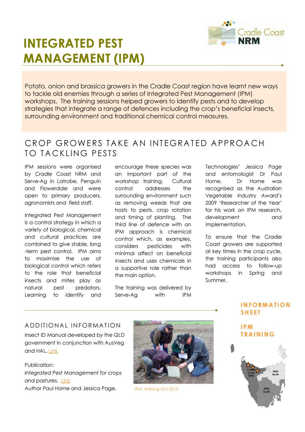 Integrated Pest Management for Crops by Cradle Coast Authority - Issuu