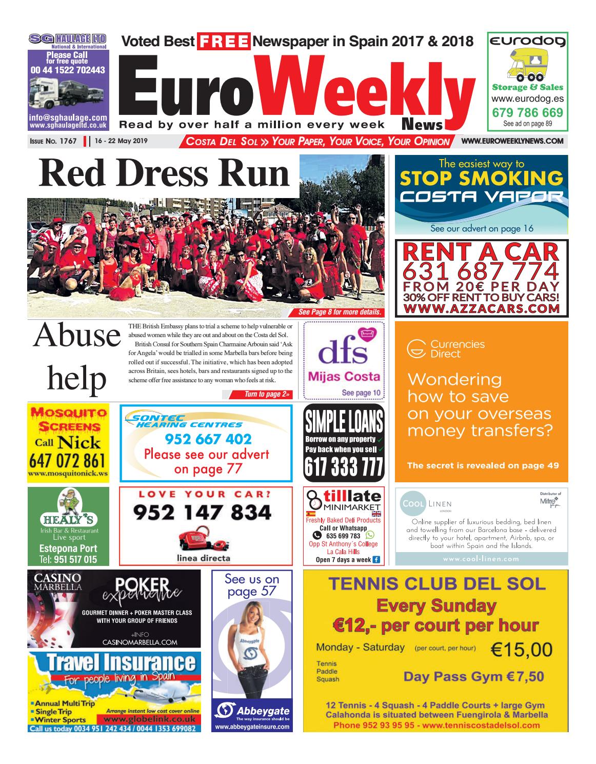 Euro Weekly News - Costa del Sol 16 - 22 May 2019 Issue 1767 by Euro Weekly News Media S.A.