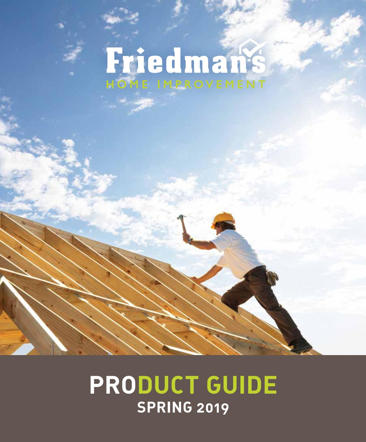 FRIEDMAN'S HOME IMPROVEMENT_ PDW7167318 _ 5/206/20/19 PRODUCT GUIDE landing page by