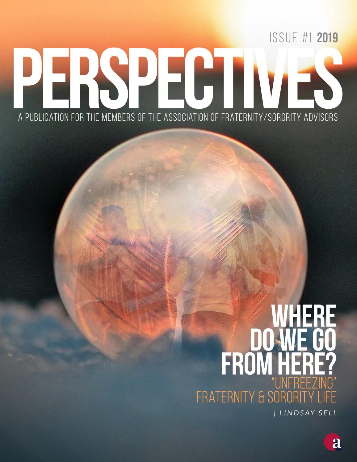 Afa Perspectives Issue 1 2019 Adapting Today For The Fraternity Afa Perspectives Issue 1 2019 Adapting