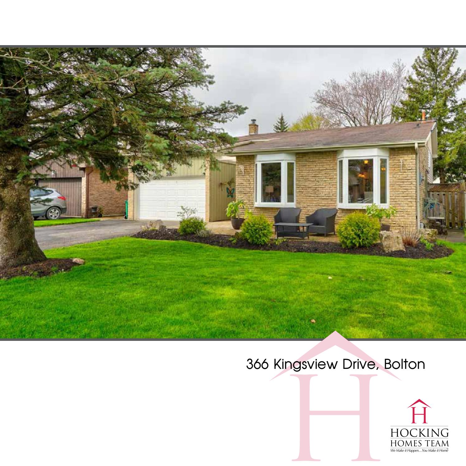 366 Kingsview Dr, Bolton by The Hocking Homes Team Issuu