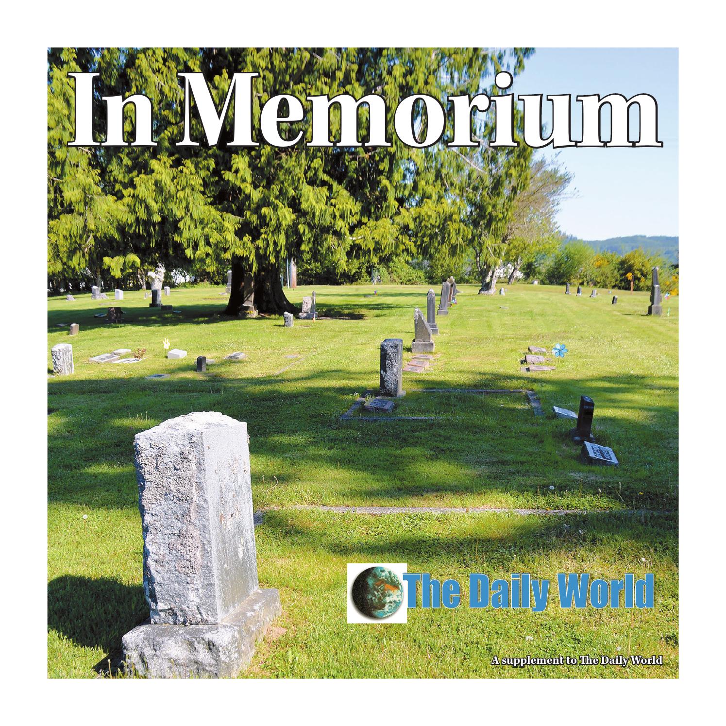 ADWIn Memorium In Memorium May 2019 by Sound Publishing Issuu