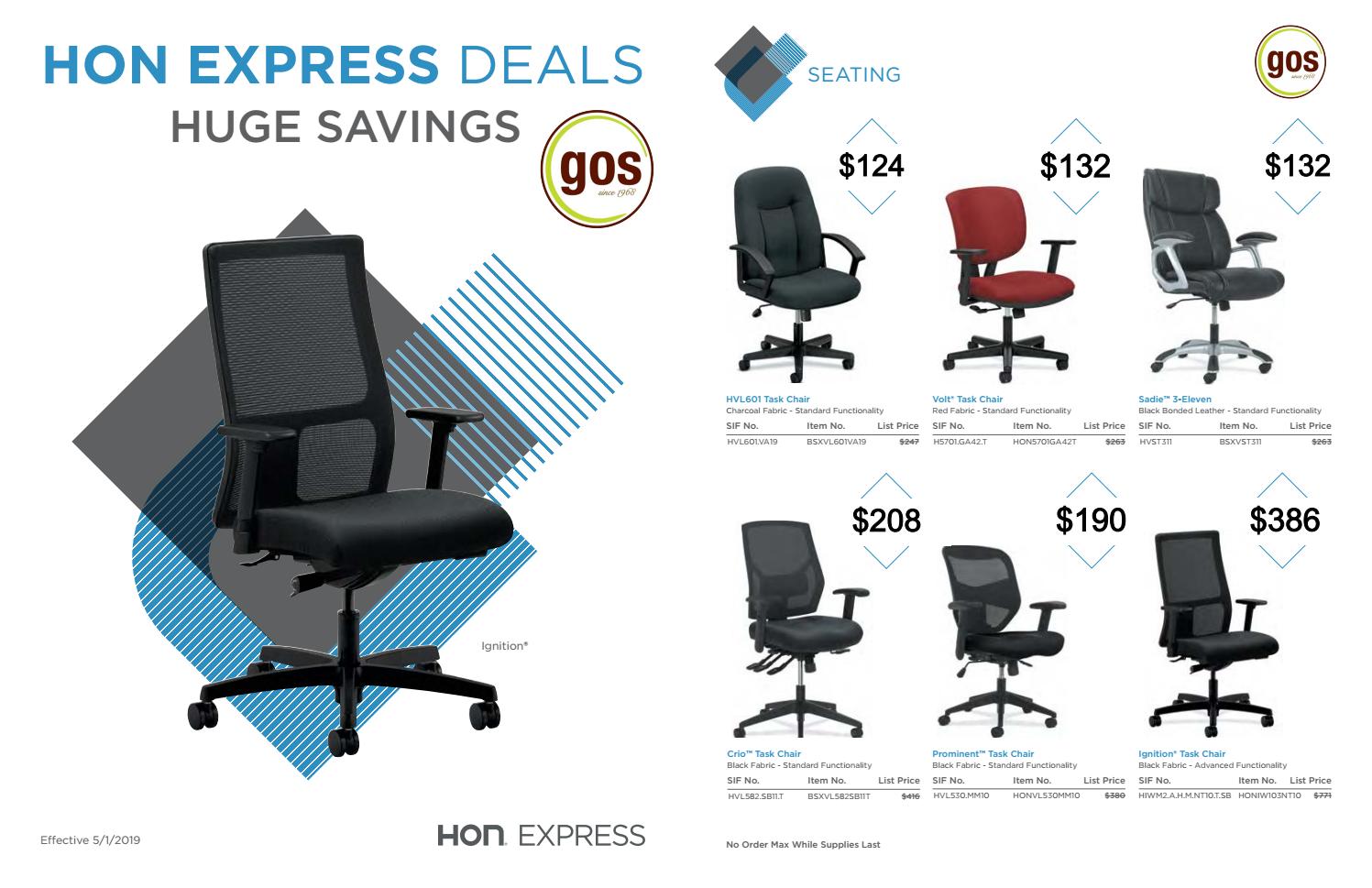 HON Express Q2 Discounts 2019 by GOS (Greenville Office Supply) Issuu