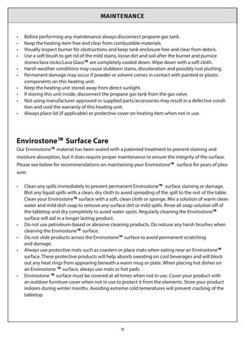 Sage 42in x 20in fire 桌 assembly instructions (SL-RECFT-4-STN) 第 16 页