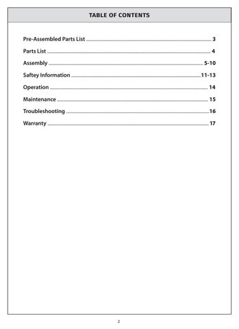 Sage 42in x 20in fire 桌 assembly instructions (SL-RECFT-4-STN) 第 3 页
