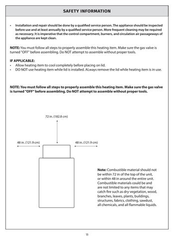 Donovan fire 桌 assembly instructions English (SL-FT-3-DCMNT, SL-FT-3-LCMNT) 第 14 页