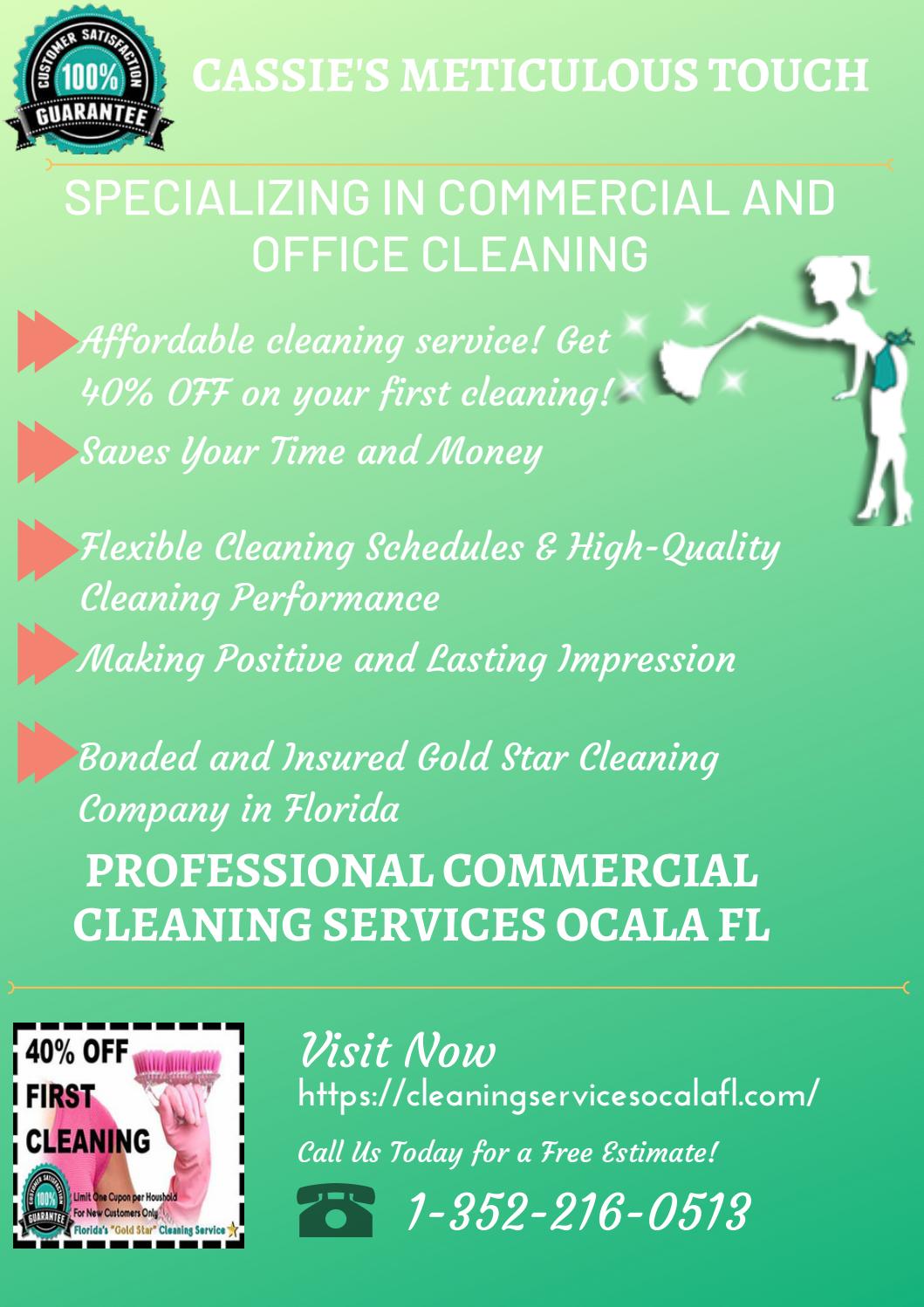 Commercial & Office Cleaning in Ocala FL by Cleaning Services Ocala Fl