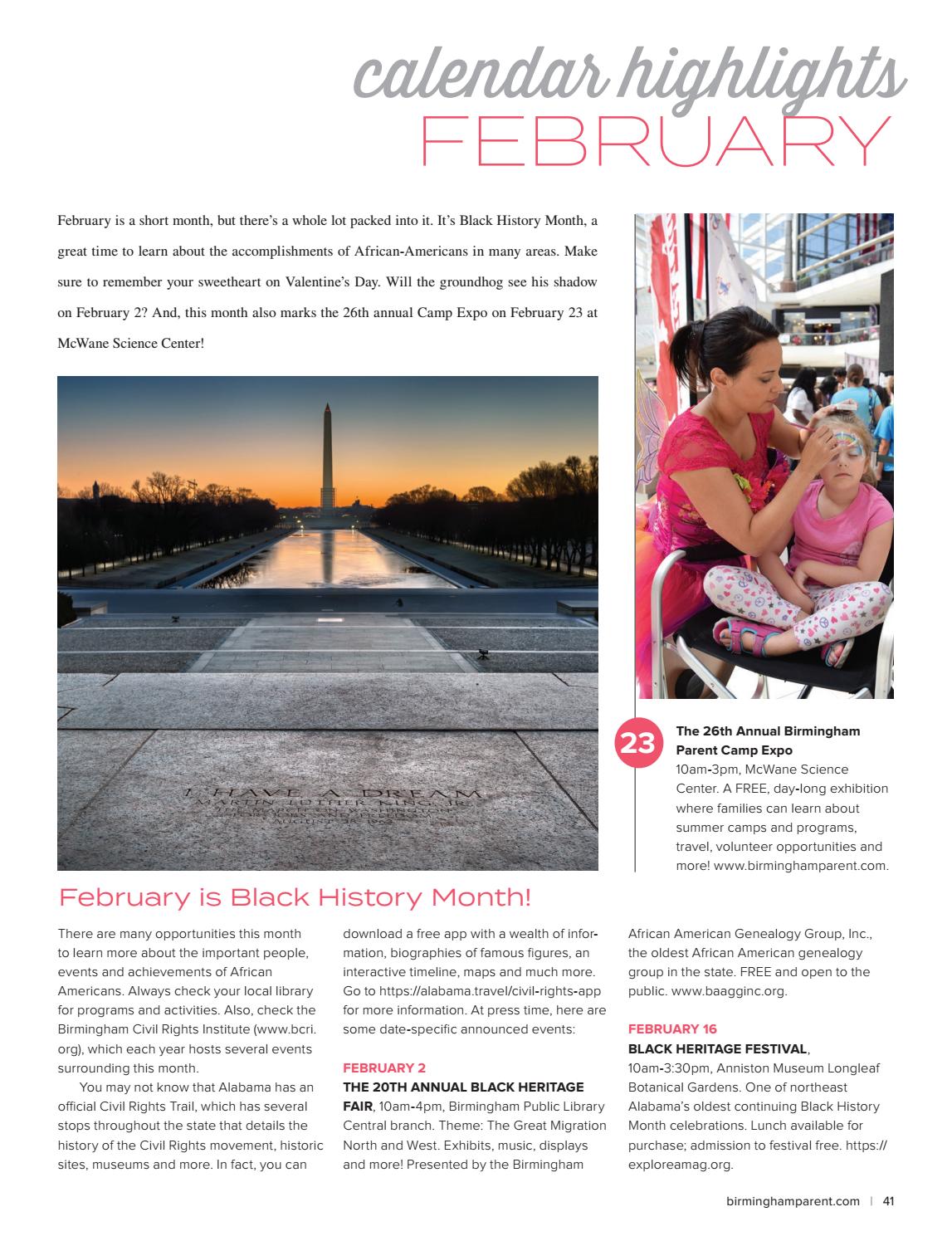 birmingham parent magazine february 2019 issue by birmingham black history month timeline