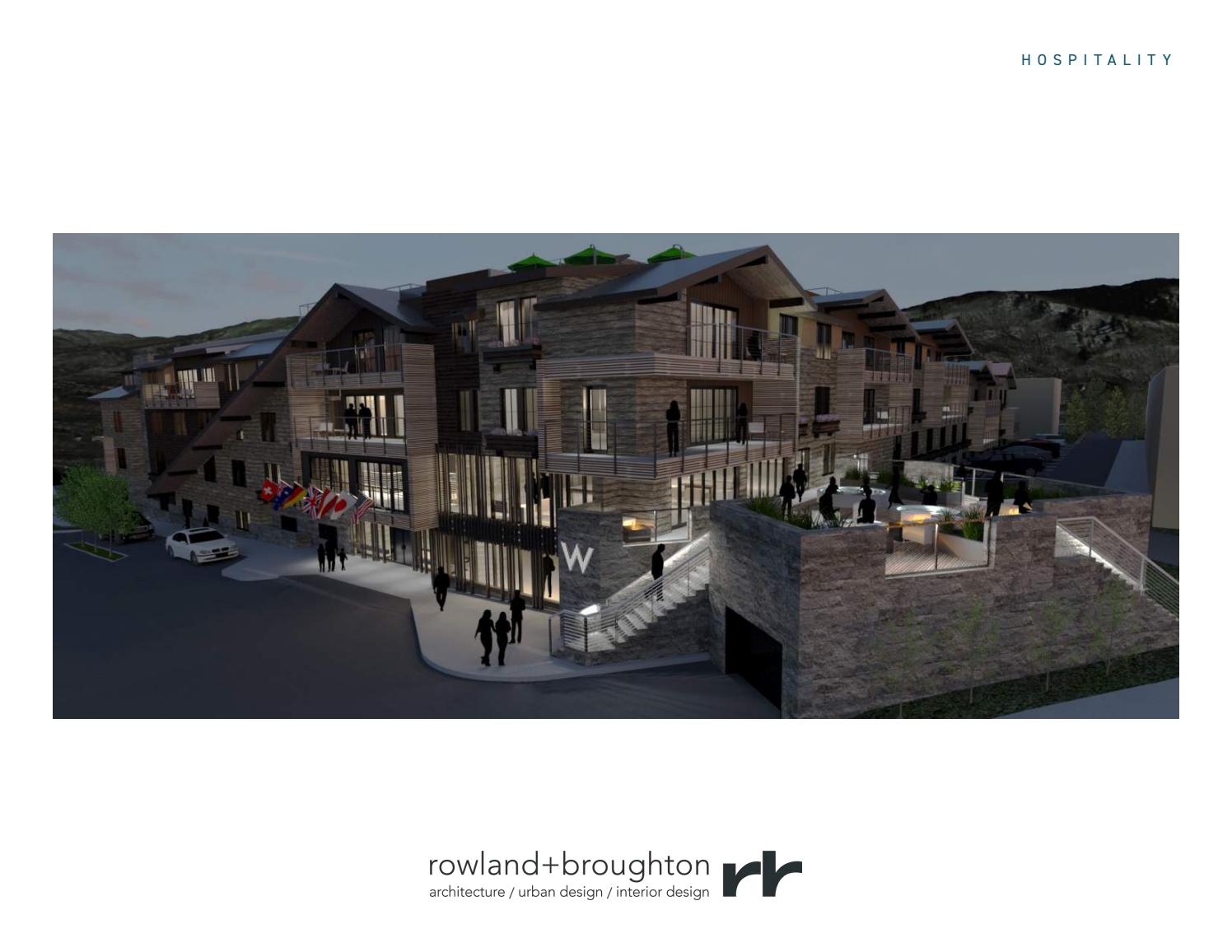 R+B Hospitality Portfolio by rowland+broughton Issuu