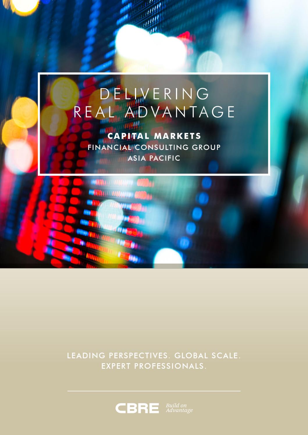 CBRE Financial Consulting Group Unparalled financial expertise by