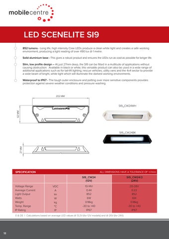 Mobile Centre Limited 灯饰目录 · MCL LED 室内 , 室外 , scene and van 灯饰 第 18 页