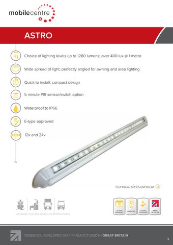 Mobile Centre Limited 灯饰目录 · MCL LED 室内 , 室外 , scene and van 灯饰 第 5 页