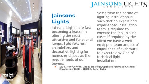 Jainsons 灯具 Pvt Ltd 第 3 页