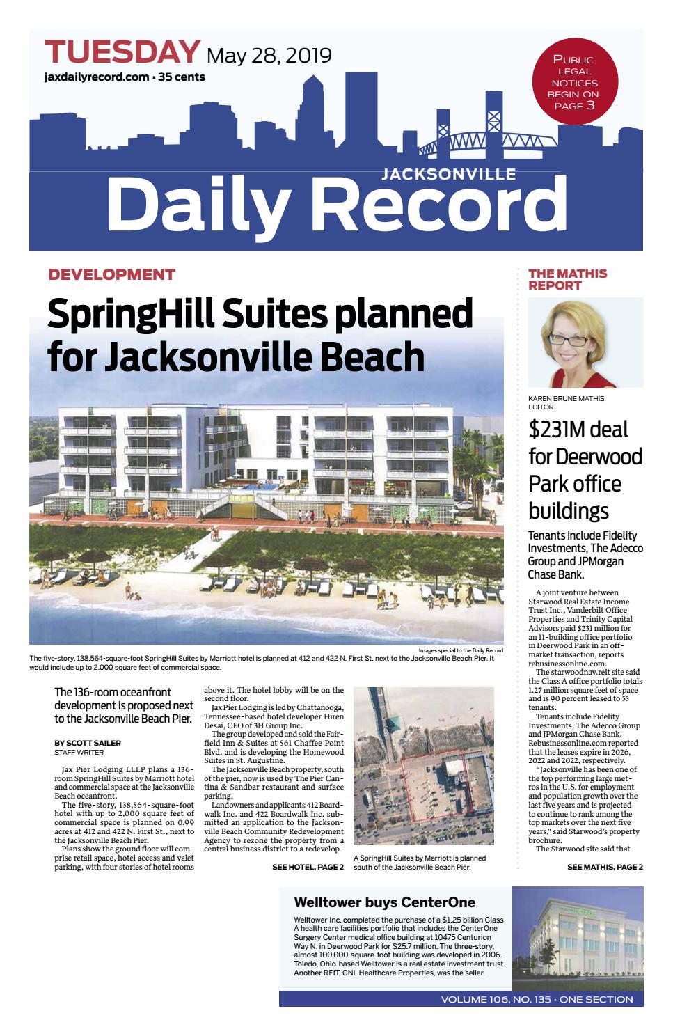 Jacksonville Daily Record 5/28/19 by Daily Record & Observer LLC Issuu