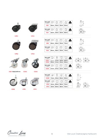 Signs & Marks 床 Legs - Product 目录 第 9 页
