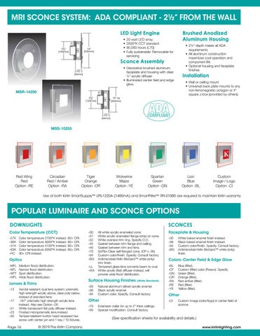Kirlin's LED Medical 灯饰目录 19MED 第 16 页