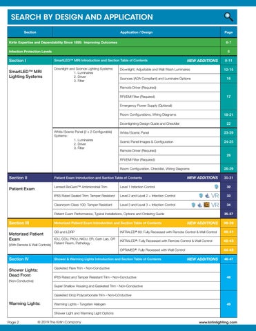Kirlin's LED Medical 灯饰目录 19MED 第 2 页