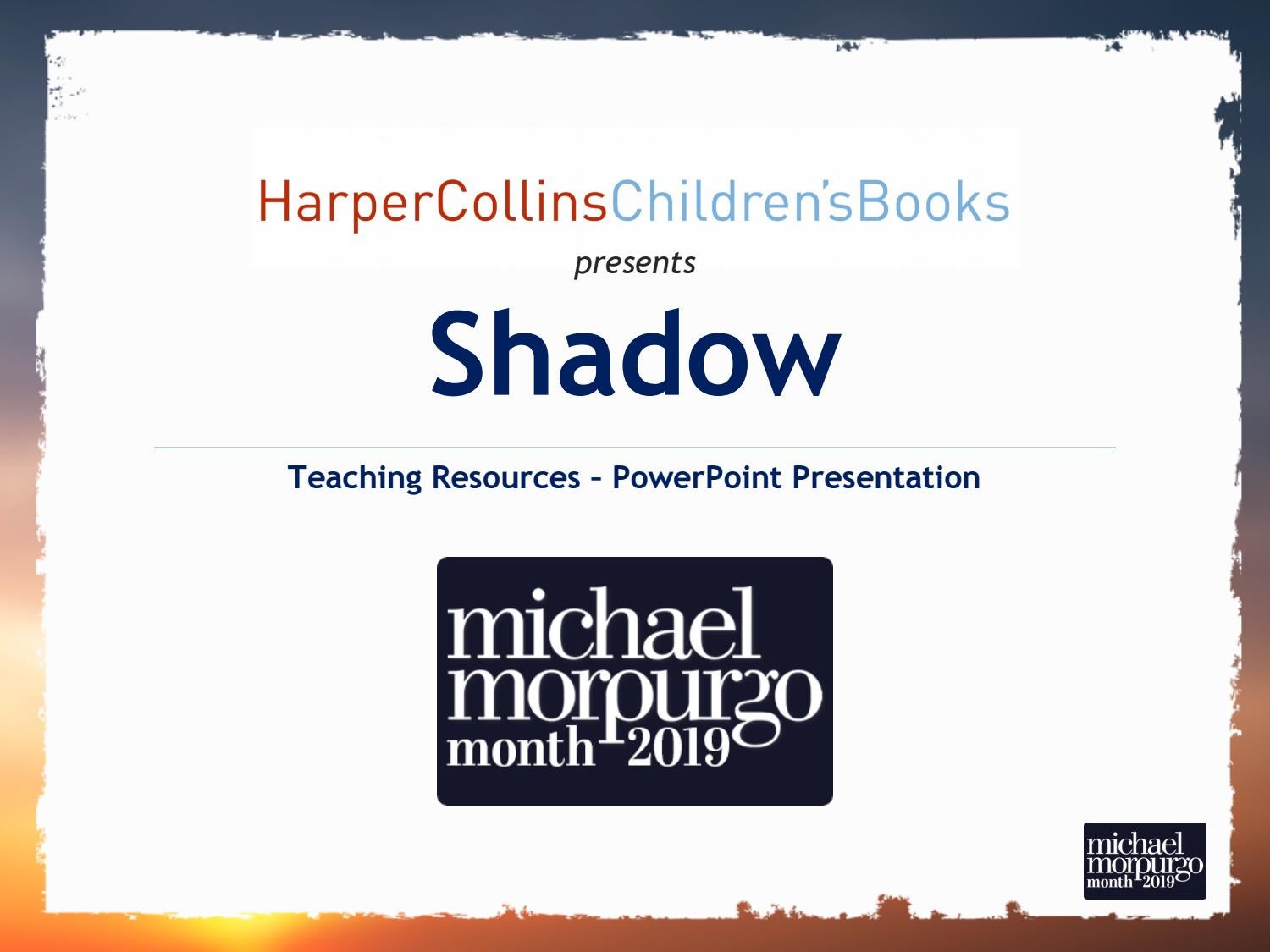 Shadow by Michael Morpurgo - Powerpoint Presentation (KS2) by ...