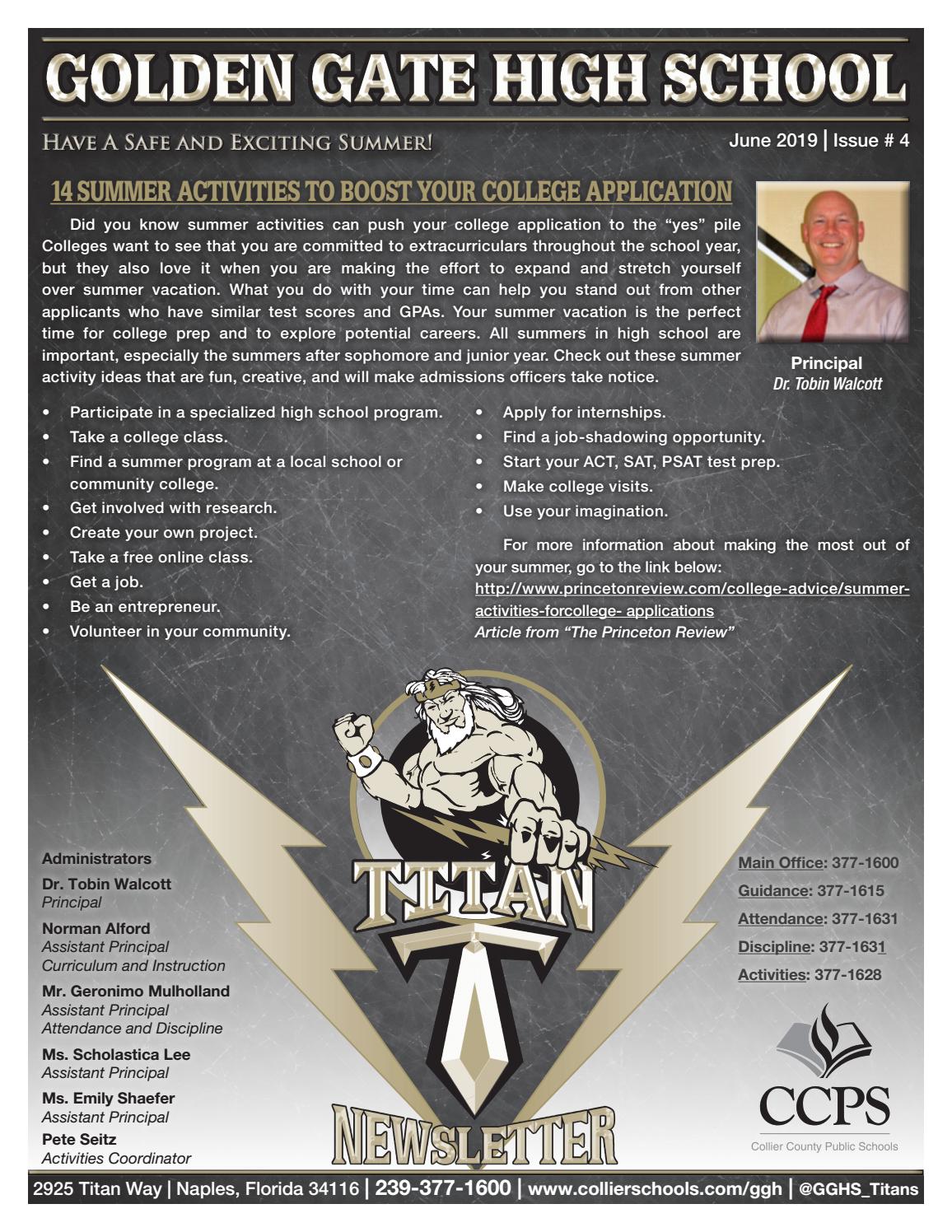 Golden Gate High School Newsletter by Academy Publishing, Inc. Issuu