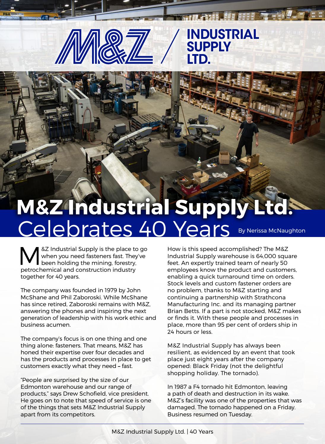 M & Z Industrial Supply by Business in Edmonton Magazine Issuu