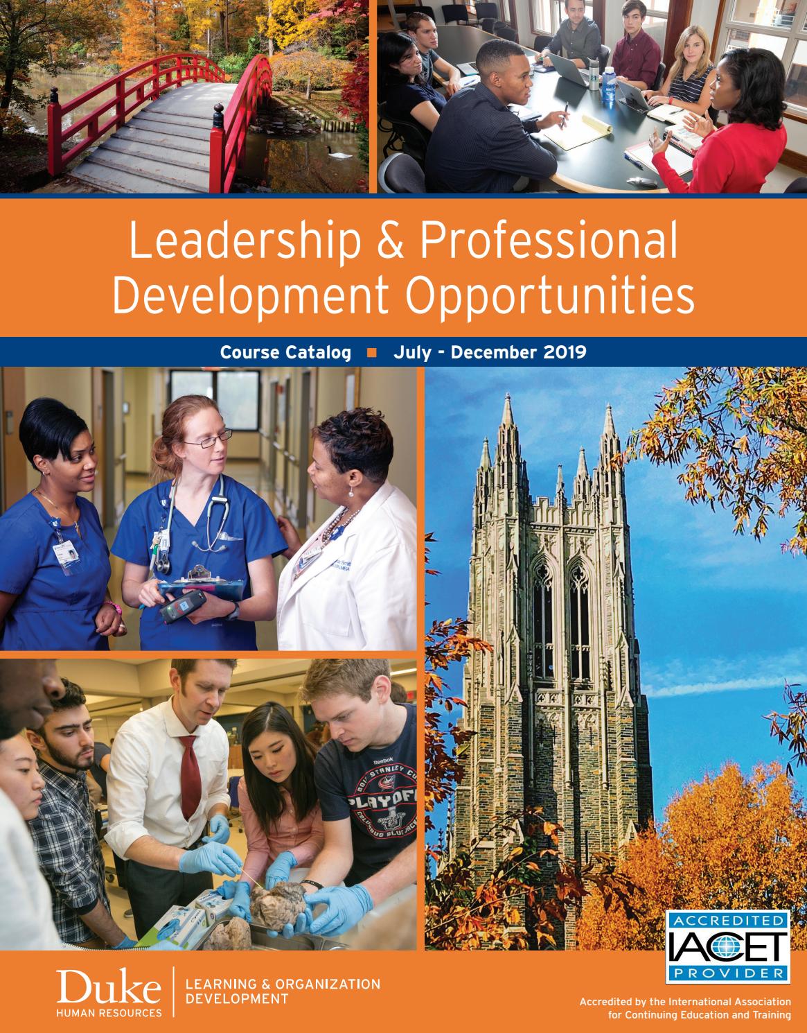 Learning & Professional Development Course Catalog (July December