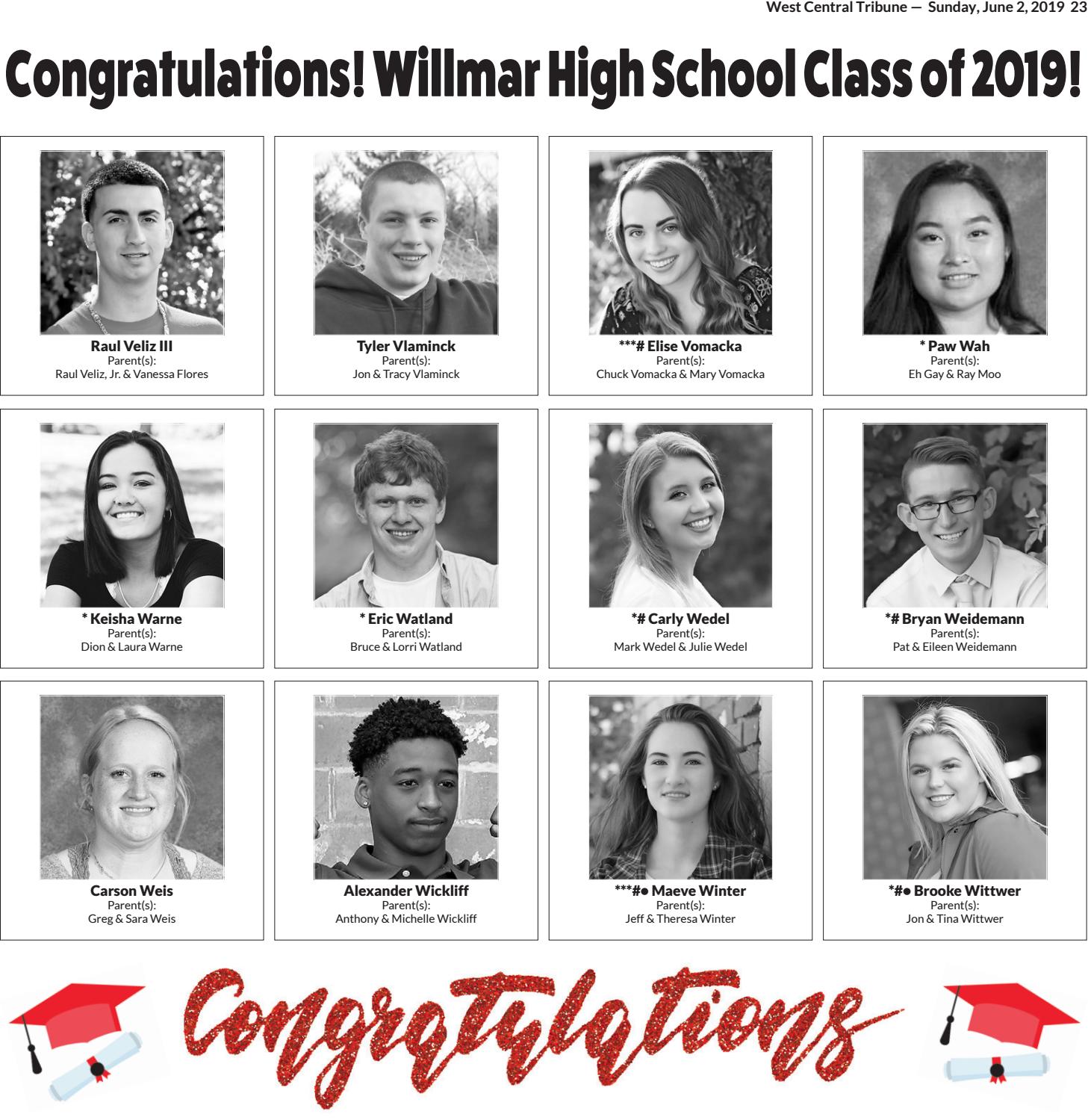 Willmar High School Graduates 2019 by West Central Tribune Issuu