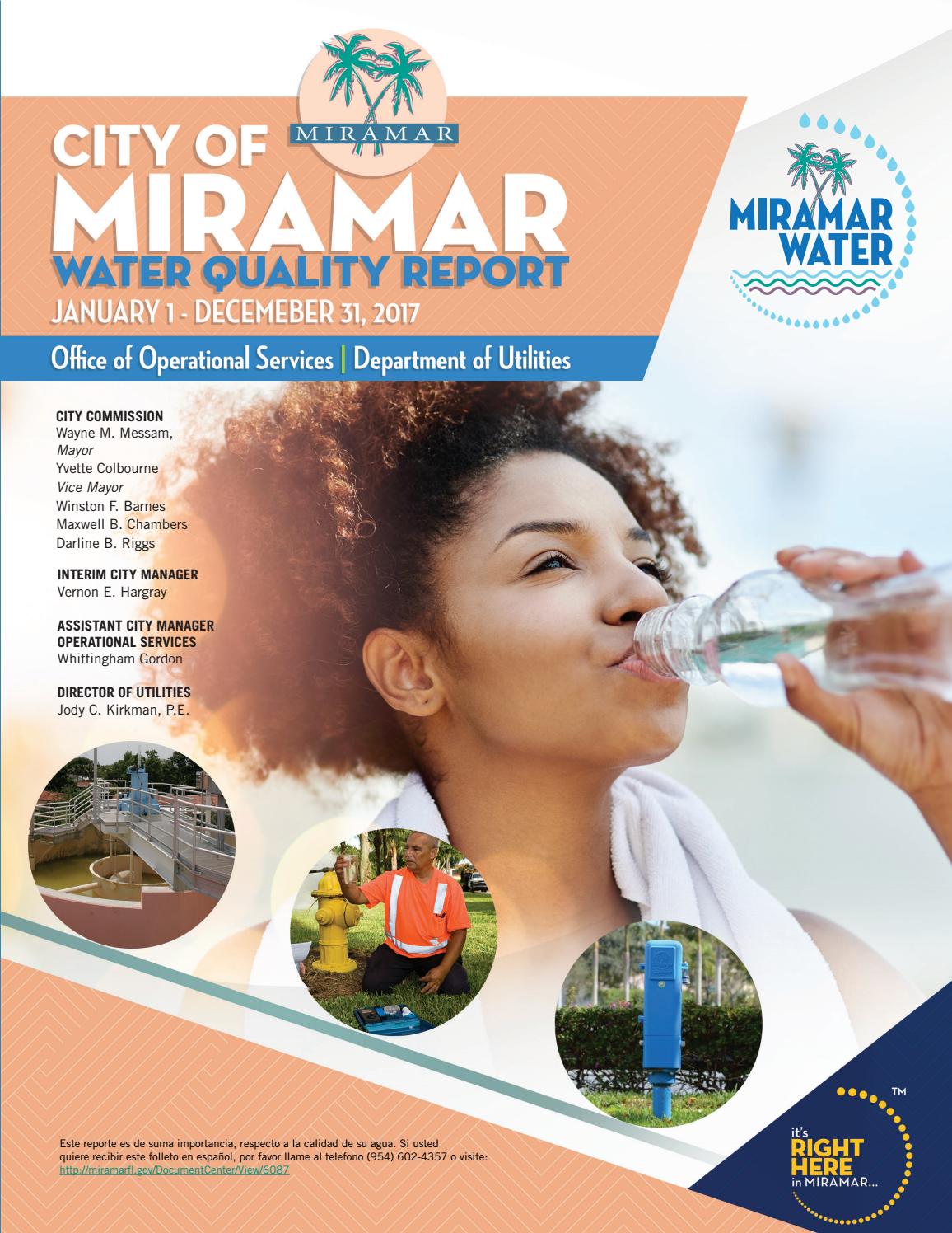 2017 City of Miramar Water Quality Report by City of Miramar Issuu
