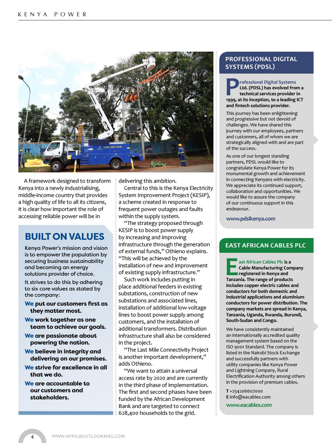 Kenya Power and Lighting Company by Outlook Publishing Issuu