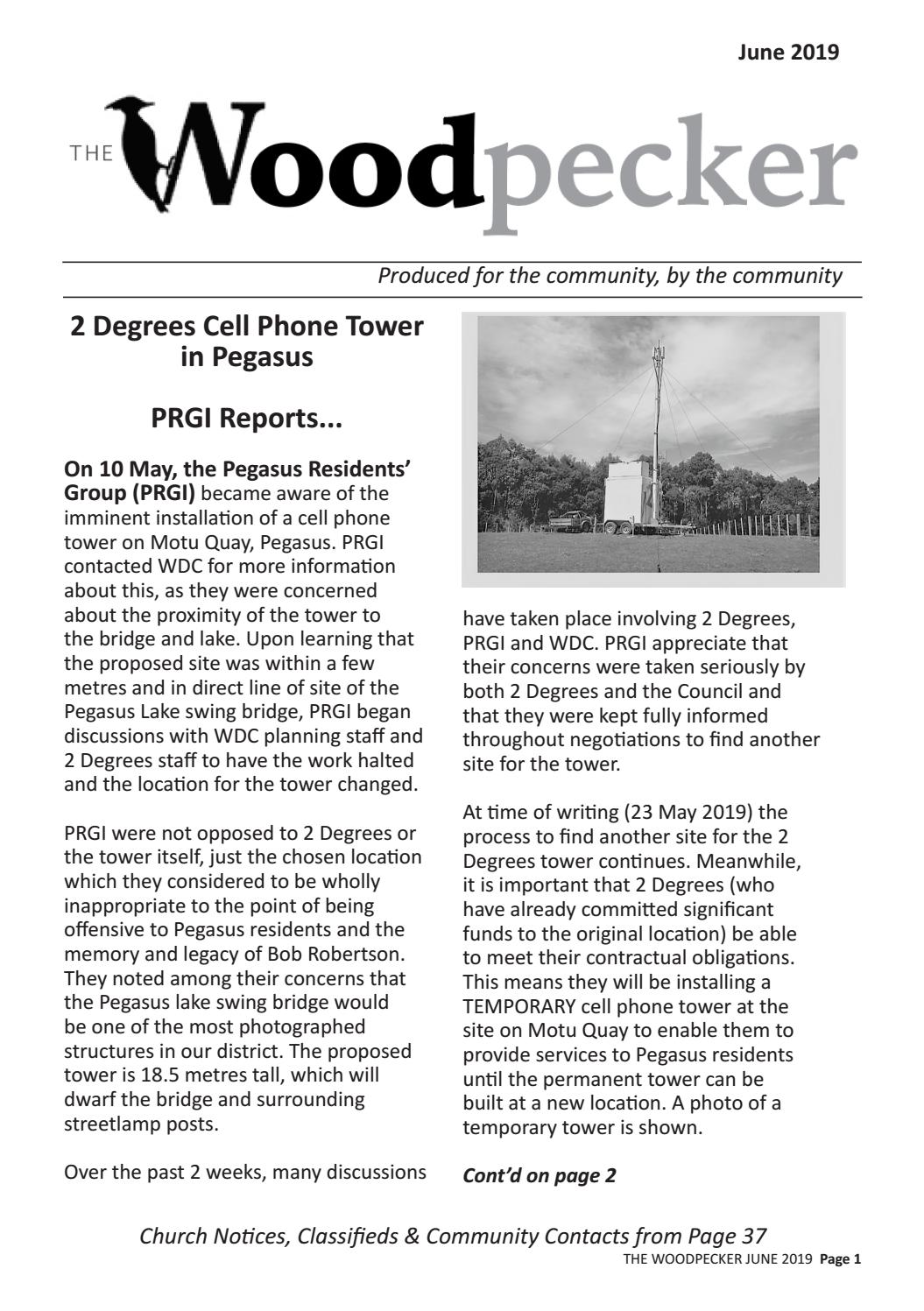 2 Degrees Cell Tower Locations The Woodpecker June 2019 By The Woodpecker - Issuu