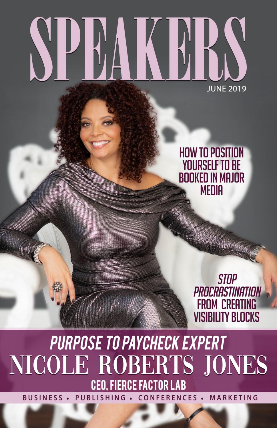 June 2019 Speakers Magazine by Dr. Pam Perry, Publisher of Speakers