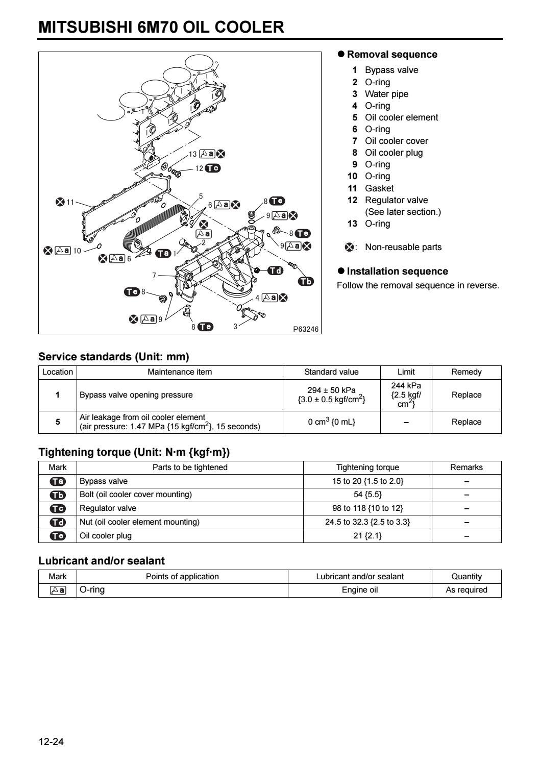Mitsubishi 6M70 Workshop Manual Copy free by engineparts2 - Issuu