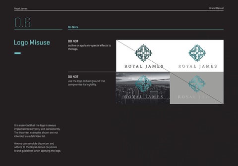 Royal James Brand Guidelines 第 12 页