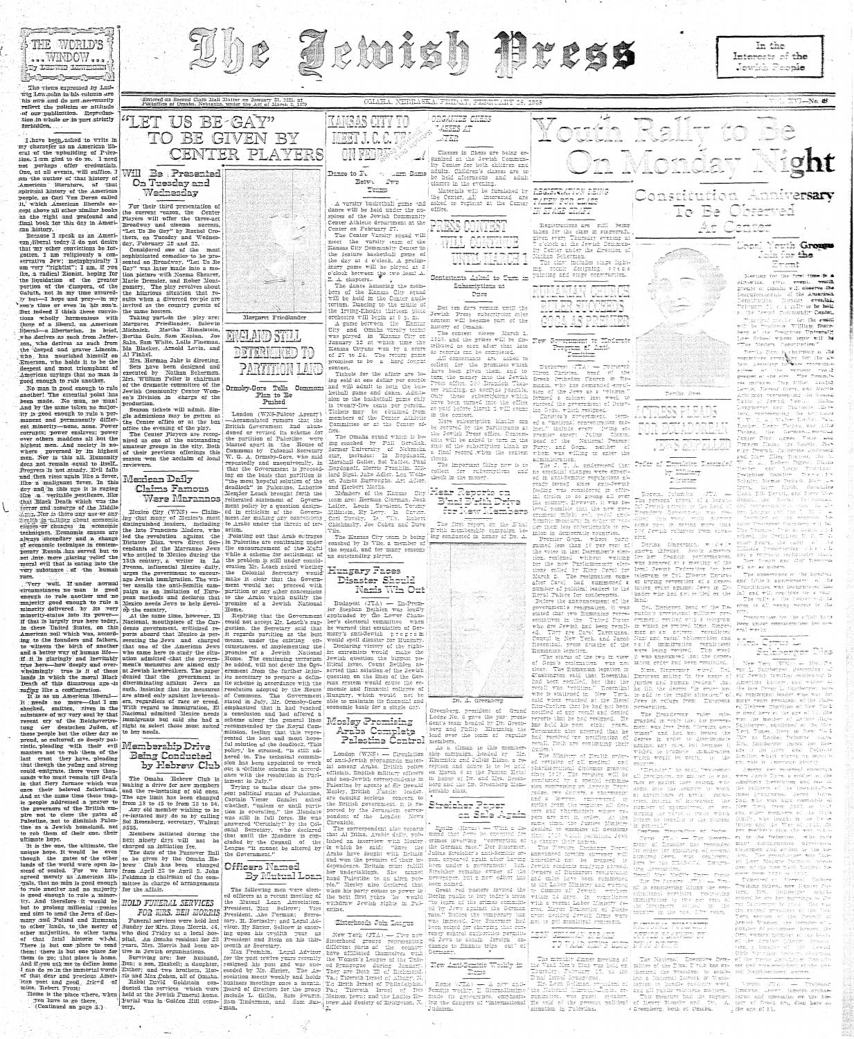 February 18, 1938 by Jewish Press issuu February 18, 1938 by Jewish Press issuu